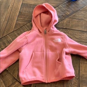 Baby girl north face zip up